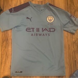 Puma Manchester City Sky Blue and Purple Jersey